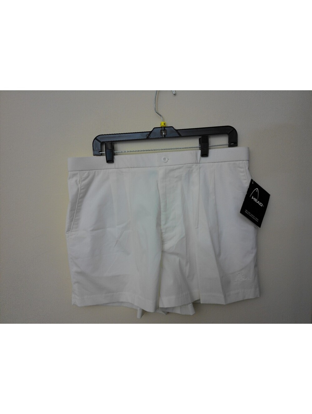 Head Shorts Mens White Size 36 NWT Tennis Pleated Athletic Golf Polyester‎